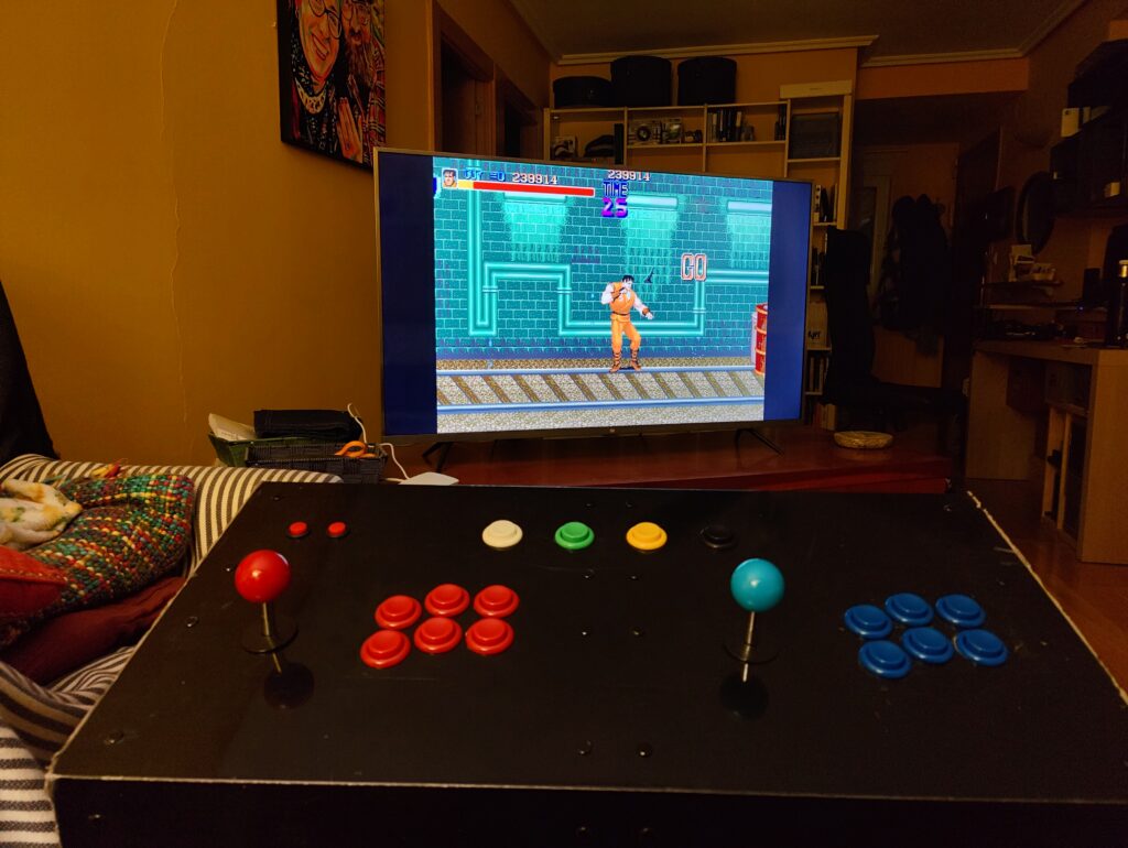 Botonera funcionando