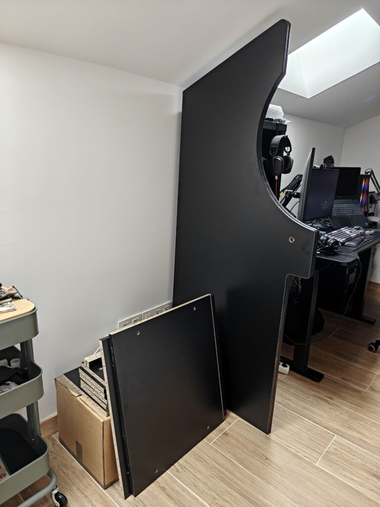 Recreativa recibida y desmontada