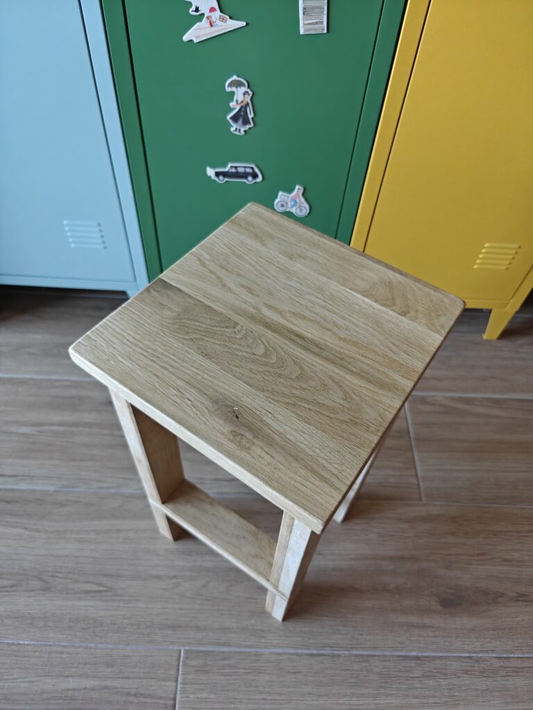 Taburete: Resultado final (asiento)